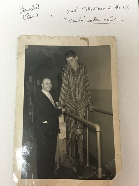 Bennedict with 2nd tallest man in US